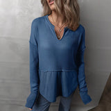 Elowen™-Bluse mit Modernem Schnitt und Lässig-Schickem Stil – Blau