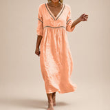 Almare™ Kleid mit Natürlicher Leichtigkeit und Absolutem Komfort – Orange