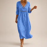 Almare™ Kleid mit Natürlicher Leichtigkeit und Absolutem Komfort – Blau