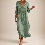 Almare™ Kleid mit Natürlicher Leichtigkeit und Absolutem Komfort – Grün