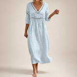Almare™ Kleid mit Natürlicher Leichtigkeit und Absolutem Komfort – Hellblau