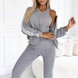 Zenvia™ 3-Teiliges Set mit Vielseitigem Design und Täglichem Komfort – Grau