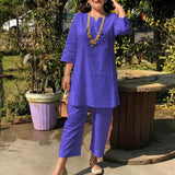 Zyra™ Set mit Klarem Design und Zeitloser Eleganz – Violettblau