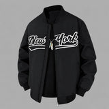 Bronx™ Varsity-Jacke mit Modernem Schnitt – Schwarz