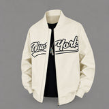Bronx™ Varsity-Jacke mit Modernem Schnitt – Beige