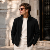 Arven™ Jacke Mit Hohem Kragen Und Lässiger Eleganz – Schwarz