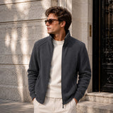Arven™ Jacke Mit Hohem Kragen Und Lässiger Eleganz – Grau