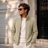 Arven™ Jacke Mit Hohem Kragen Und Lässiger Eleganz – Olivbeige