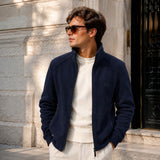 Arven™ Jacke Mit Hohem Kragen Und Lässiger Eleganz – Blau