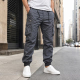 Everest™ Cargohose mit Utility-Taschen und Jogger-Bündchen – Grau