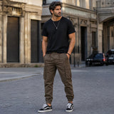 Everest™ Cargohose mit Utility-Taschen und Jogger-Bündchen – Braun