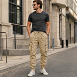 Everest™ Cargohose mit Utility-Taschen und Jogger-Bündchen – Khaki