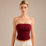 Belisse™ Bandeau-Top mit Figurbetontem Sitz und Premium-Komfort – Rot