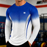 Valen™ Langarmshirt aus Sportgewebe mit UV-Schutz – Blau