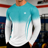 Valen™ Langarmshirt aus Sportgewebe mit UV-Schutz – Hellblau