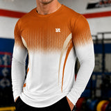 Valen™ Langarmshirt aus Sportgewebe mit UV-Schutz – Orange