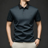 Alviero™ Poloshirt mit Strukturkragen und Flexiblem Gewebe – Petrolblau