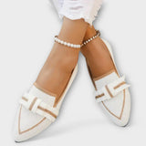 Celia™ - Gewebte Lage Loafer – Weiß