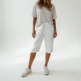 Ivarael - Weiche Bermudashorts – Weiß