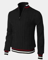 William | Herren Rundhals Basis-Pullover – Basic Pullover Herren – Schwarz