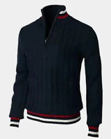 William | Herren Rundhals Basis-Pullover – Basic Pullover Herren – Marineblau