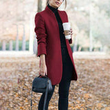 Modischer Damen Trenchcoat – Elegant & Lässig – Ideal für kühle Tage – Weinrot