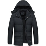 Stylische winterjacke für herren – david – Schwarz