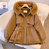 Cloë - eleganter wintermantel – Khaki