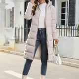 Winterjacke - kapuze - daunenjacke - damenjacke – Beige