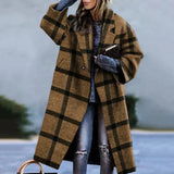Wollmantel - oversized - lang - damenmantel - wintermantel – Khaki