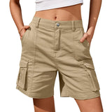 Tilda | Damen Cargo Shorts mit Cargotaschen Relaxed Fit – Khaki