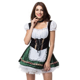 Valentina - Schulternahes Oktoberfestkleid – Grün