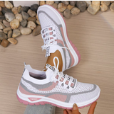 Eirlys - federleichte Sneaker – Weiß-Rosa