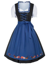 Damen Mini Oktoberfest Dirndlkleid – Blau