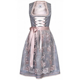 Damen Mini Oktoberfest Dirndlkleid – Silber