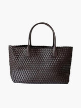 Celine | Luxuriöse Handtasche aus echtem Leder in Caramelbraun – Kaffee