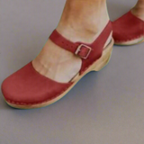 Bequeme Plateau Sandalen für Damen – Rot