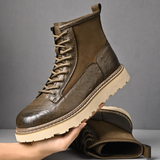 Hochwertige und stilvolle herrenstiefel aus leder – Schwarz
