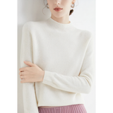 Yelena - Strickpullover aus Kaschmir – Weiß