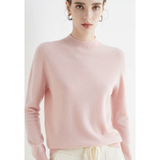 Yelena - Strickpullover aus Kaschmir – Rosa