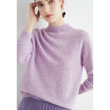 Yelena - Strickpullover aus Kaschmir – Lila