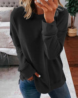 Klassisches damen-sweatshirt – weich und bequem – Schwarz