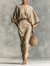Julia™ | 2-teiliges Set für Damen – Khaki