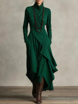 Moya™ - Elegantes Maxikleid – Grön