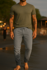 Yorick Jogginghose mit Kordelzug – Grau