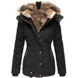Lurice - Winterjacke aus Plüschfell – Schwarz
