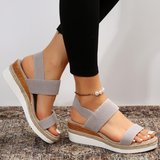 Suzanne – Elegante Plateausandalen für stilvolle Sommerauftritte – Grau