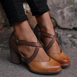 SABELA | Sommerliche Leder-Pumps mit Komfort und Klasse – Braun