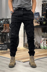 Guntram – Dehnen Cargohose Mit Spandex – Schwarz