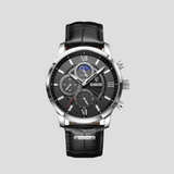 Zeitmesser Im Chronographen-Stil - Leonidas – Silber/Schwarz